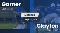 Matchup: Garner vs. Clayton  2019