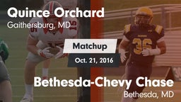 Matchup: Quince Orchard vs. Bethesda-Chevy Chase  2016