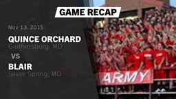 Recap: Quince Orchard  vs. Blair  2015