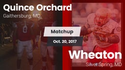 Matchup: Quince Orchard vs. Wheaton  2017