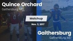 Matchup: Quince Orchard vs. Gaithersburg  2017