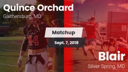 Matchup: Quince Orchard vs. Blair  2018