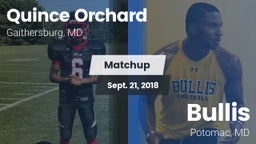 Matchup: Quince Orchard vs. Bullis  2018