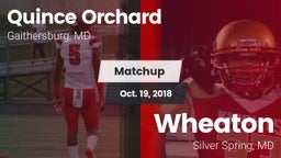 Matchup: Quince Orchard vs. Wheaton  2018