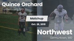 Matchup: Quince Orchard vs. Northwest  2018