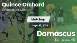 Matchup: Quince Orchard vs. Damascus  2019