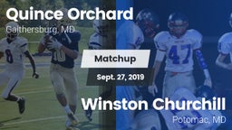 Matchup: Quince Orchard vs. Winston Churchill  2019