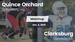 Matchup: Quince Orchard vs. Clarksburg  2019