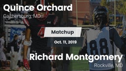 Matchup: Quince Orchard vs. Richard Montgomery  2019