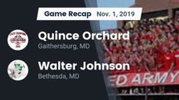 Recap: Quince Orchard  vs. Walter Johnson  2019