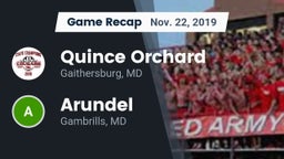 Recap: Quince Orchard  vs. Arundel  2019