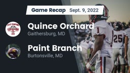 Recap: Quince Orchard vs. Paint Branch  2022