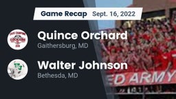 Recap: Quince Orchard vs. Walter Johnson  2022