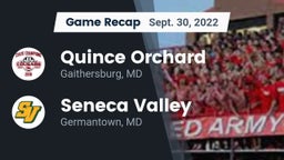 Recap: Quince Orchard vs. Seneca Valley  2022