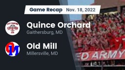 Recap: Quince Orchard vs. Old Mill  2022