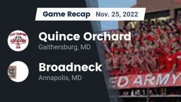 Recap: Quince Orchard vs. Broadneck  2022