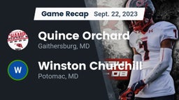Recap: Quince Orchard vs. Winston Churchill  2023