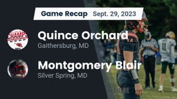 Recap: Quince Orchard vs. Montgomery Blair  2023