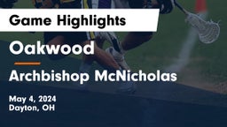 Oakwood  vs Archbishop McNicholas  Game Highlights - May 4, 2024