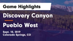 Discovery Canyon  vs Pueblo West  Game Highlights - Sept. 10, 2019