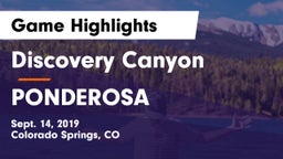 Discovery Canyon  vs PONDEROSA  Game Highlights - Sept. 14, 2019