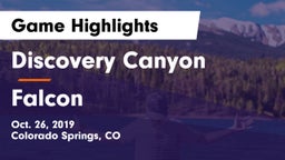 Discovery Canyon  vs Falcon   Game Highlights - Oct. 26, 2019