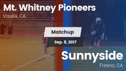 Matchup: Mt. Whitney High vs. Sunnyside  2017