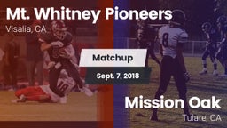 Matchup: Mt. Whitney High vs. Mission Oak  2018