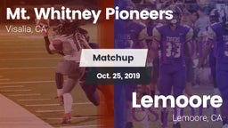Matchup: Mt. Whitney High vs. Lemoore 2019