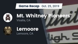 Recap: Mt. Whitney  Pioneers vs. Lemoore 2019