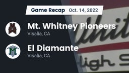 Recap: Mt. Whitney  Pioneers vs. El Diamante  2022