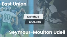 Matchup: East Union vs. Seymour-Moulton Udell 2018