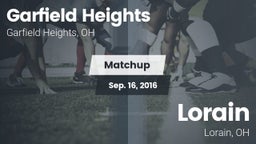 Matchup: Garfield Heights vs. Lorain  2016