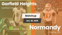 Matchup: Garfield Heights vs. Normandy  2016