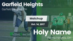Matchup: Garfield Heights vs. Holy Name  2017