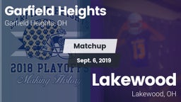 Matchup: Garfield Heights vs. Lakewood  2019