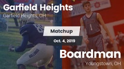 Matchup: Garfield Heights vs. Boardman  2019