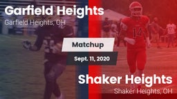 Matchup: Garfield Heights vs. Shaker Heights  2020