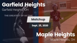 Matchup: Garfield Heights vs. Maple Heights  2020