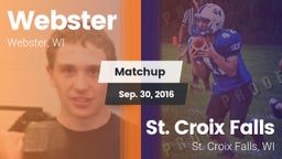 Matchup: Webster vs. St. Croix Falls  2015
