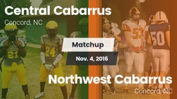 Matchup: Central Cabarrus vs. Northwest Cabarrus  2016