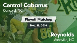 Matchup: Central Cabarrus vs. Reynolds  2016