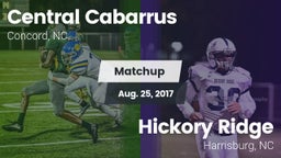 Matchup: Central Cabarrus vs. Hickory Ridge  2017