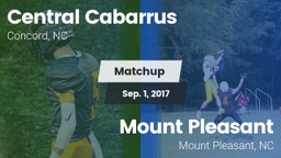 Matchup: Central Cabarrus vs. Mount Pleasant  2017