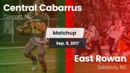 Matchup: Central Cabarrus vs. East Rowan  2017