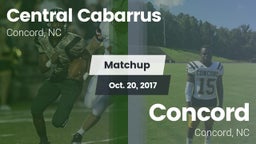 Matchup: Central Cabarrus vs. Concord  2017