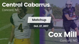 Matchup: Central Cabarrus vs. Cox Mill  2017