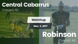 Matchup: Central Cabarrus vs. Robinson  2017