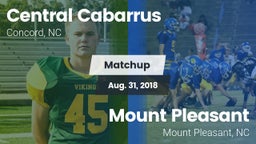 Matchup: Central Cabarrus vs. Mount Pleasant  2018