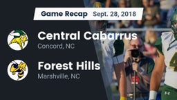 Recap: Central Cabarrus  vs. Forest Hills  2018